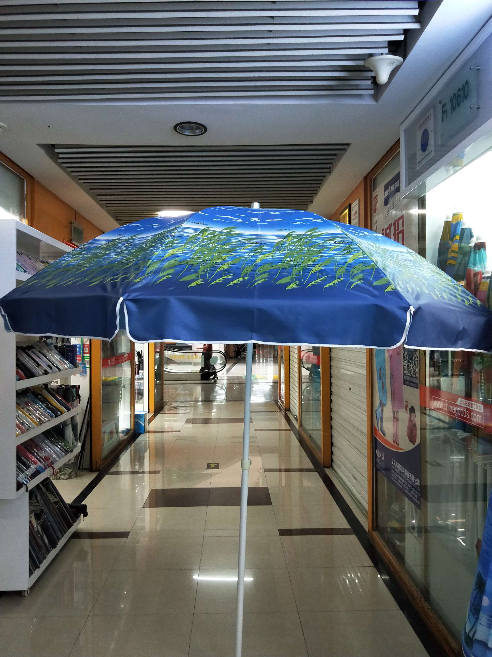 120cm silver rubber landscape sun umbrella