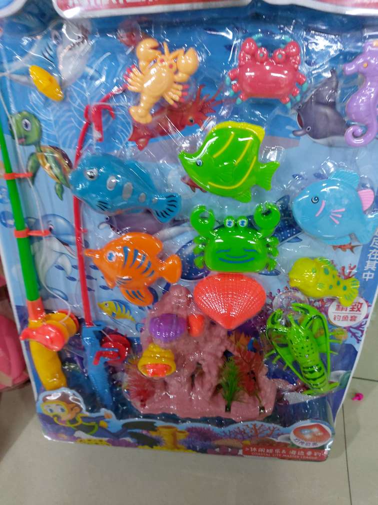 幻乐玩具磁性钓鱼玩具大尺寸双鱼杆宝宝儿童益智游戏玩具细节图