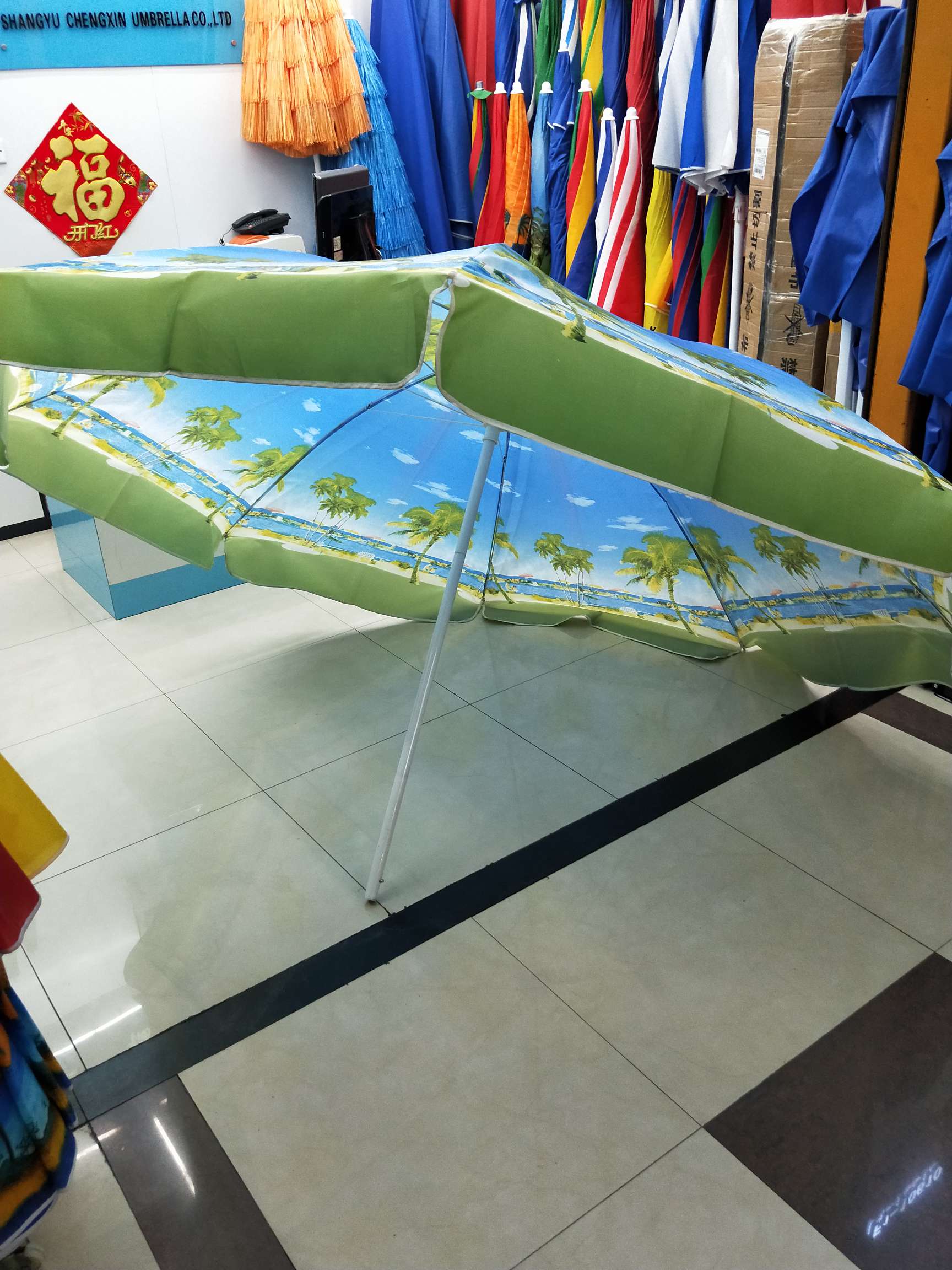 140cm landscape sun umbrella detail image 4
