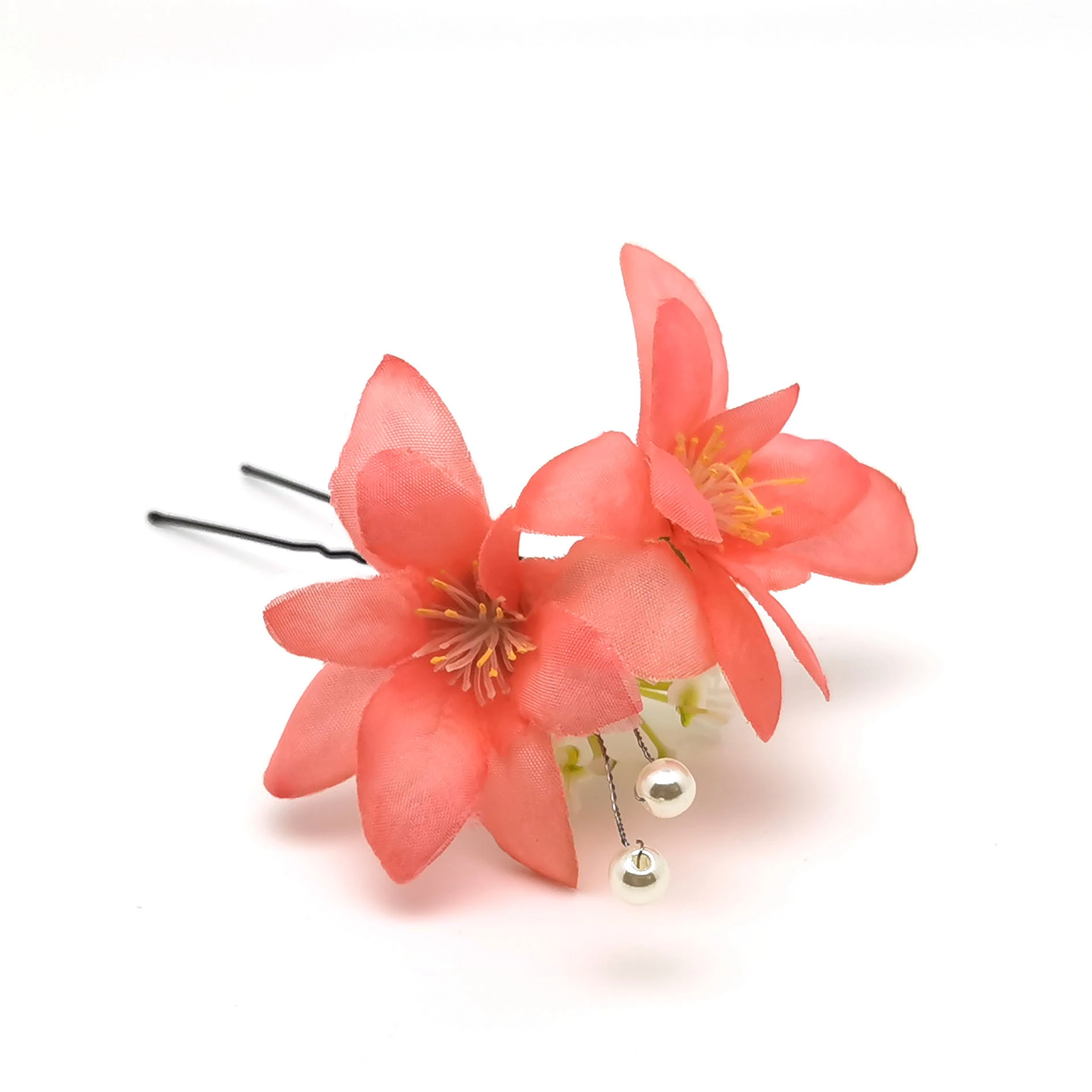 Pearl flower center with a fork Item Picture