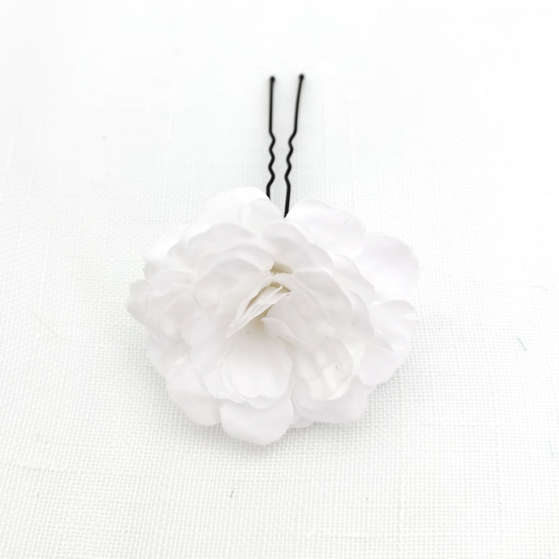 A single fabric flower U-shaped hairpin Specification image