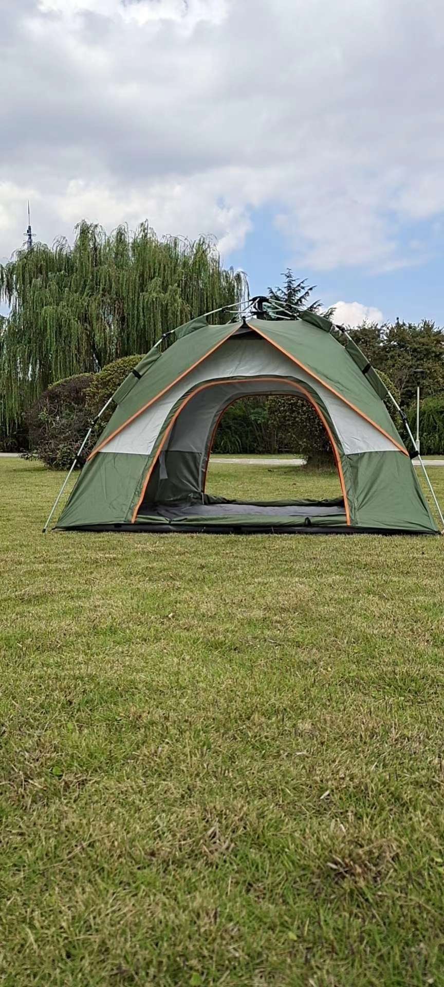 户外自动4人帐篷二窗二门遮阳野营帐篷可定制款式和批发详情2