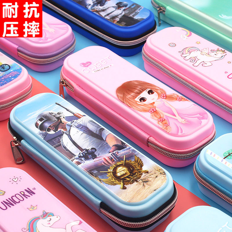 Pen bag, PE material, with zipper, good quality, not afraid of pressure, many patterns thumbnail