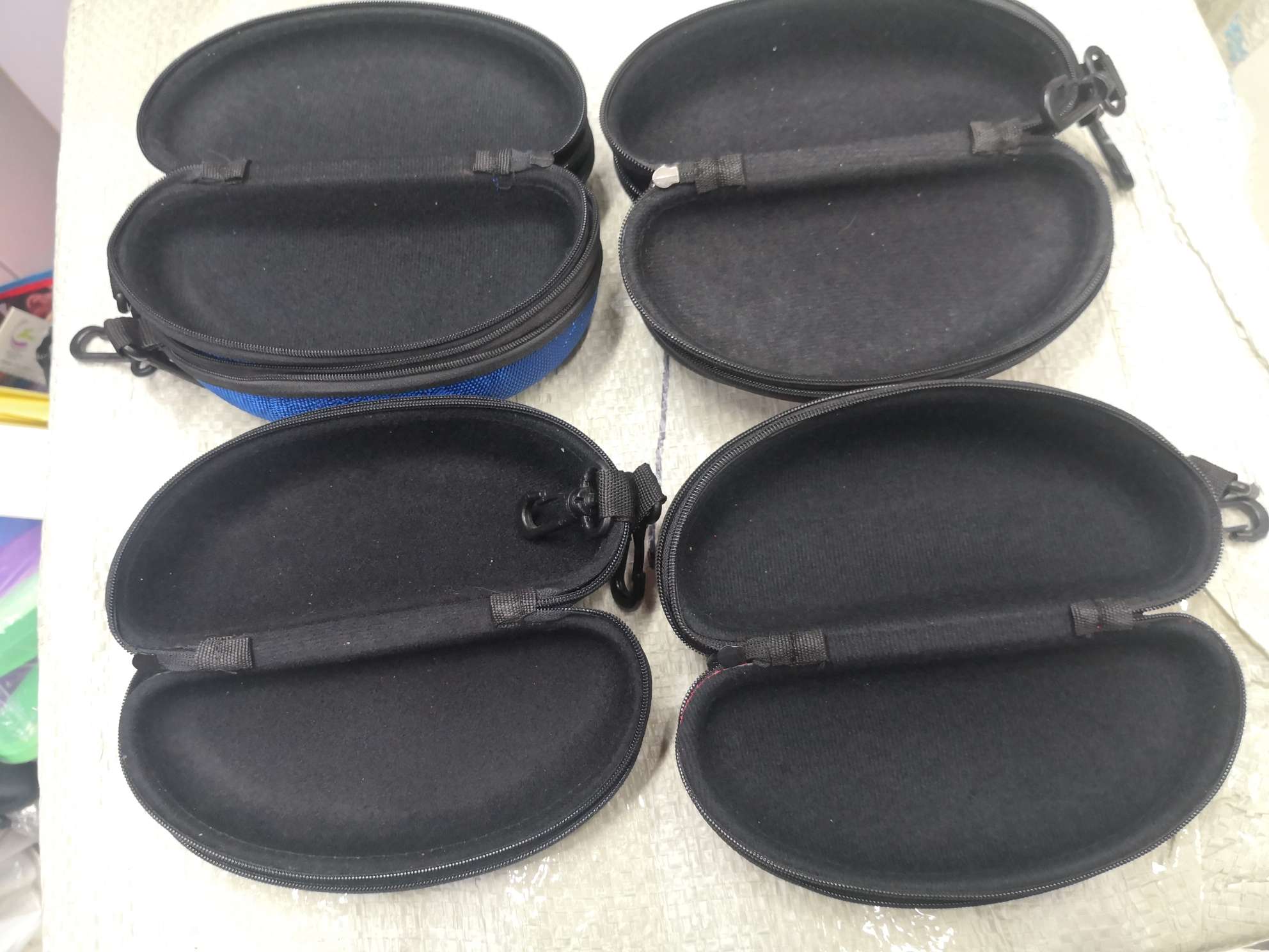 手工皮盒拉链眼镜盒 适配大框太阳镜 附赠眼镜布 可装隐形眼镜年抛 时尚便携保护套详情图1