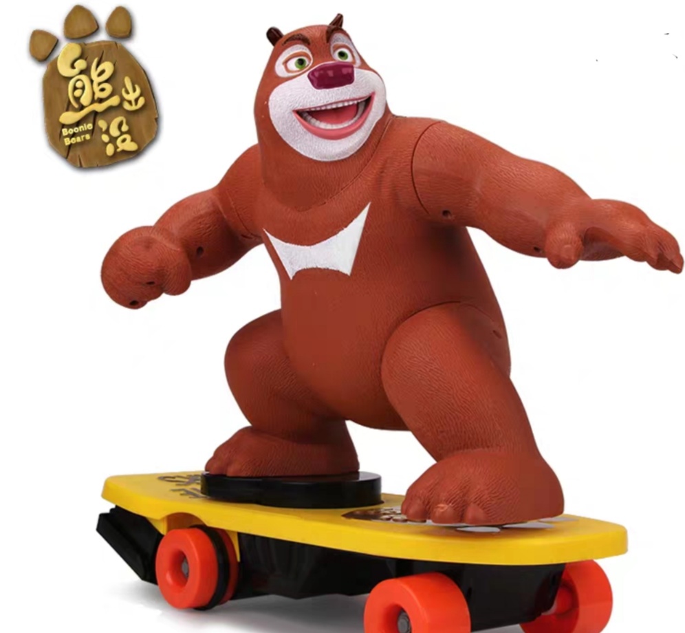 熊出没熊大熊二奇特滑板车遥控车光头强汽车儿童玩具车男孩玩具细节图
