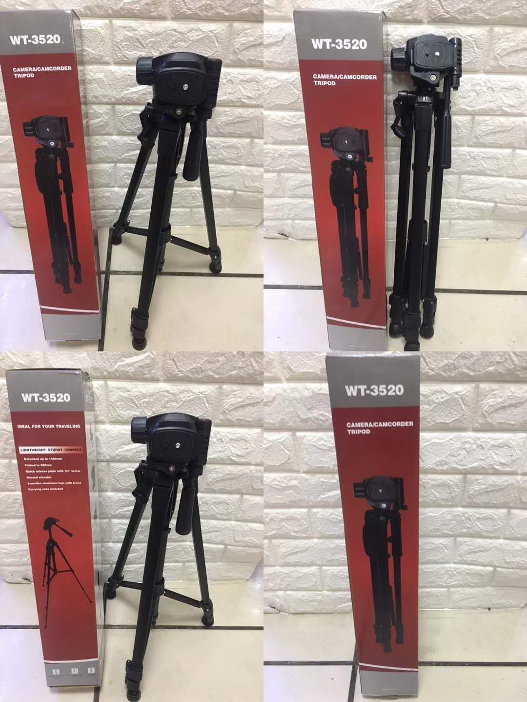 140ＣＭ三脚架3520相机支架直播支架手机支架铝合金手机直播支架详情1