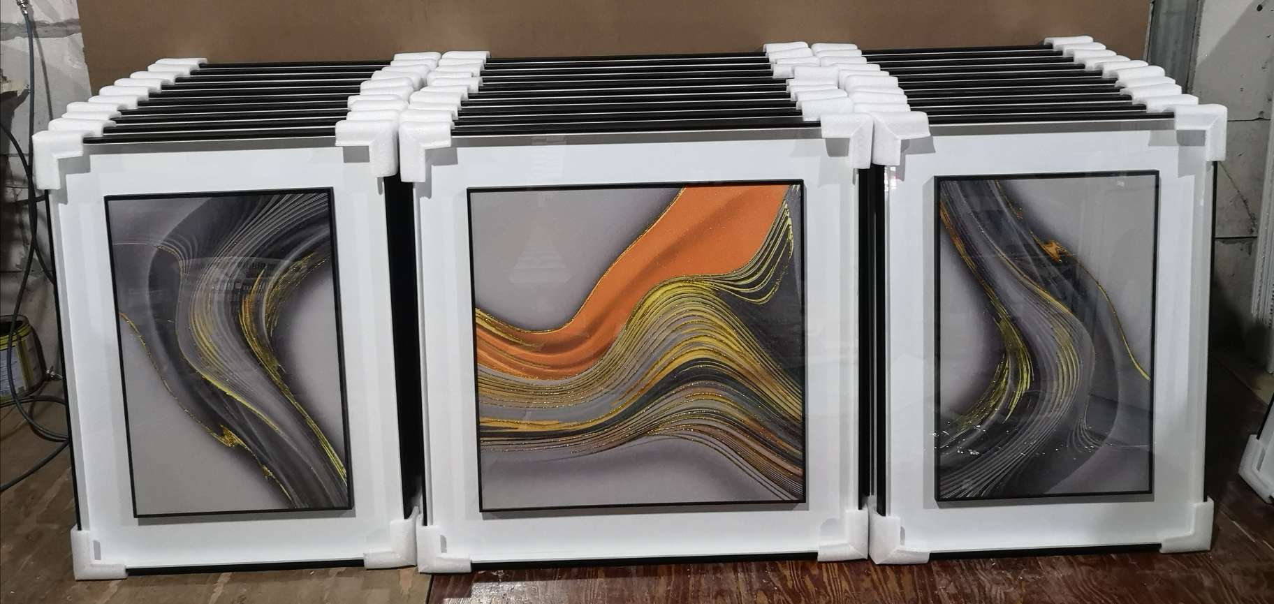 铝合金框中框，闪金加鎏金5