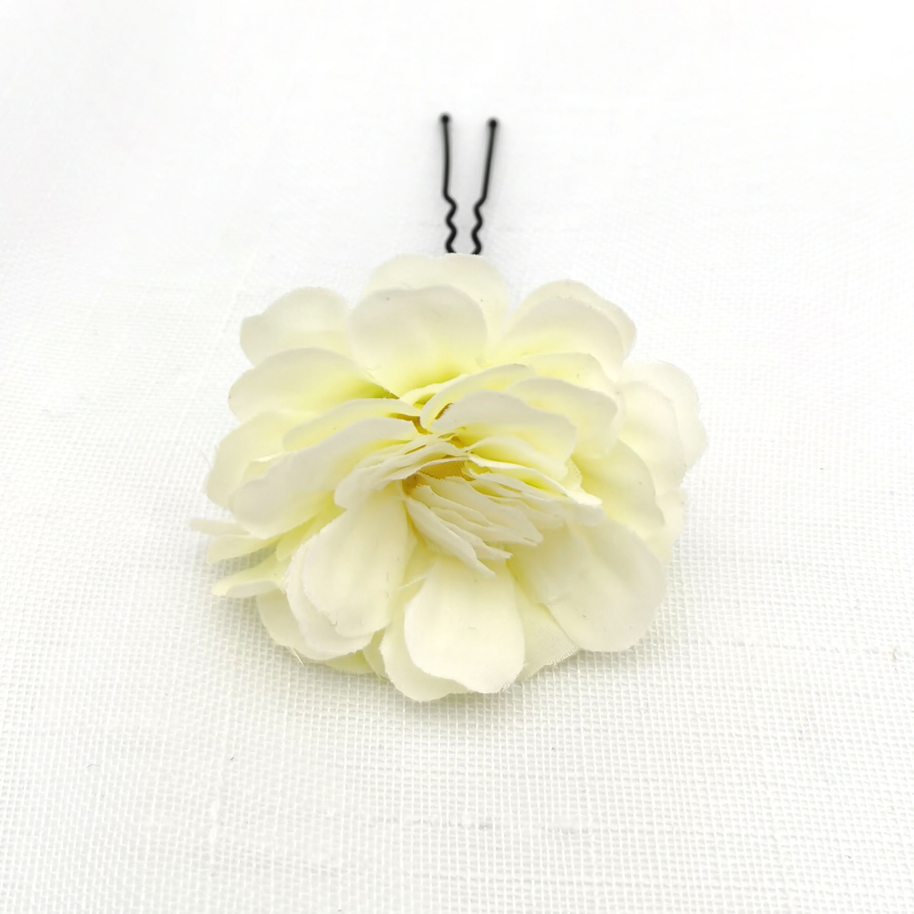 A single fabric flower U-shaped hairpin Item Picture