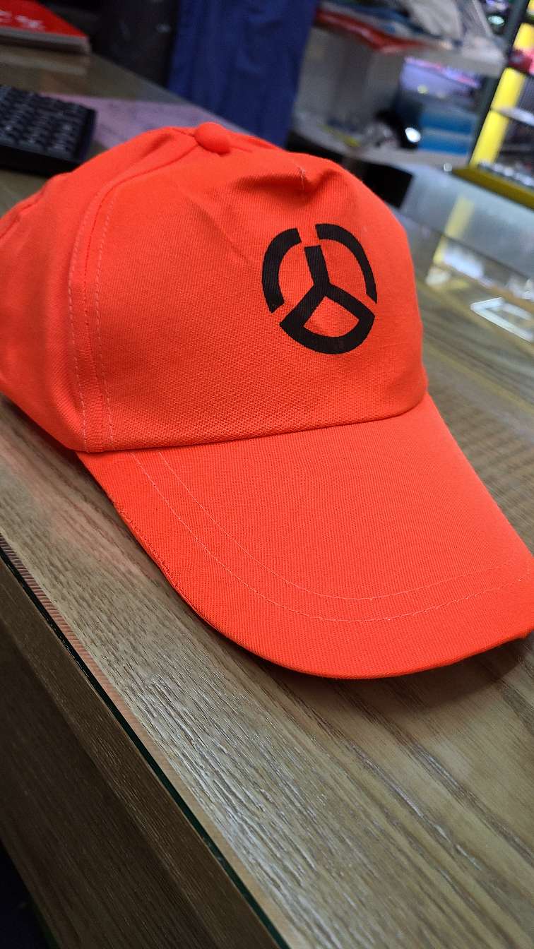 鸭舌帽橘色鸭舌帽各色 遮阳帽子 透气耐磨 可定制，旅游 户外工作可用