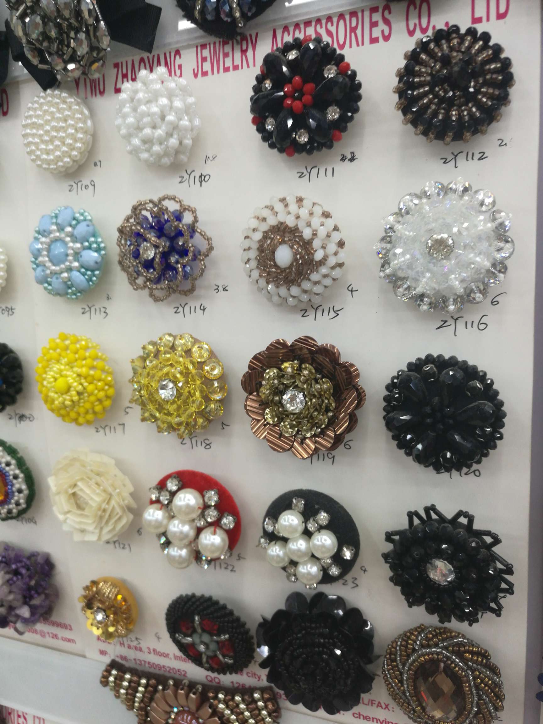 High-end clothing button pattern button diy rhinestone button decorative button shirt accessories