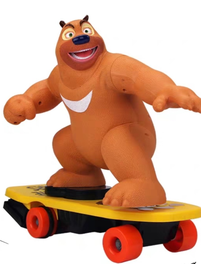 熊出没熊大熊二奇特滑板车遥控车光头强汽车儿童玩具车男孩玩具产品图