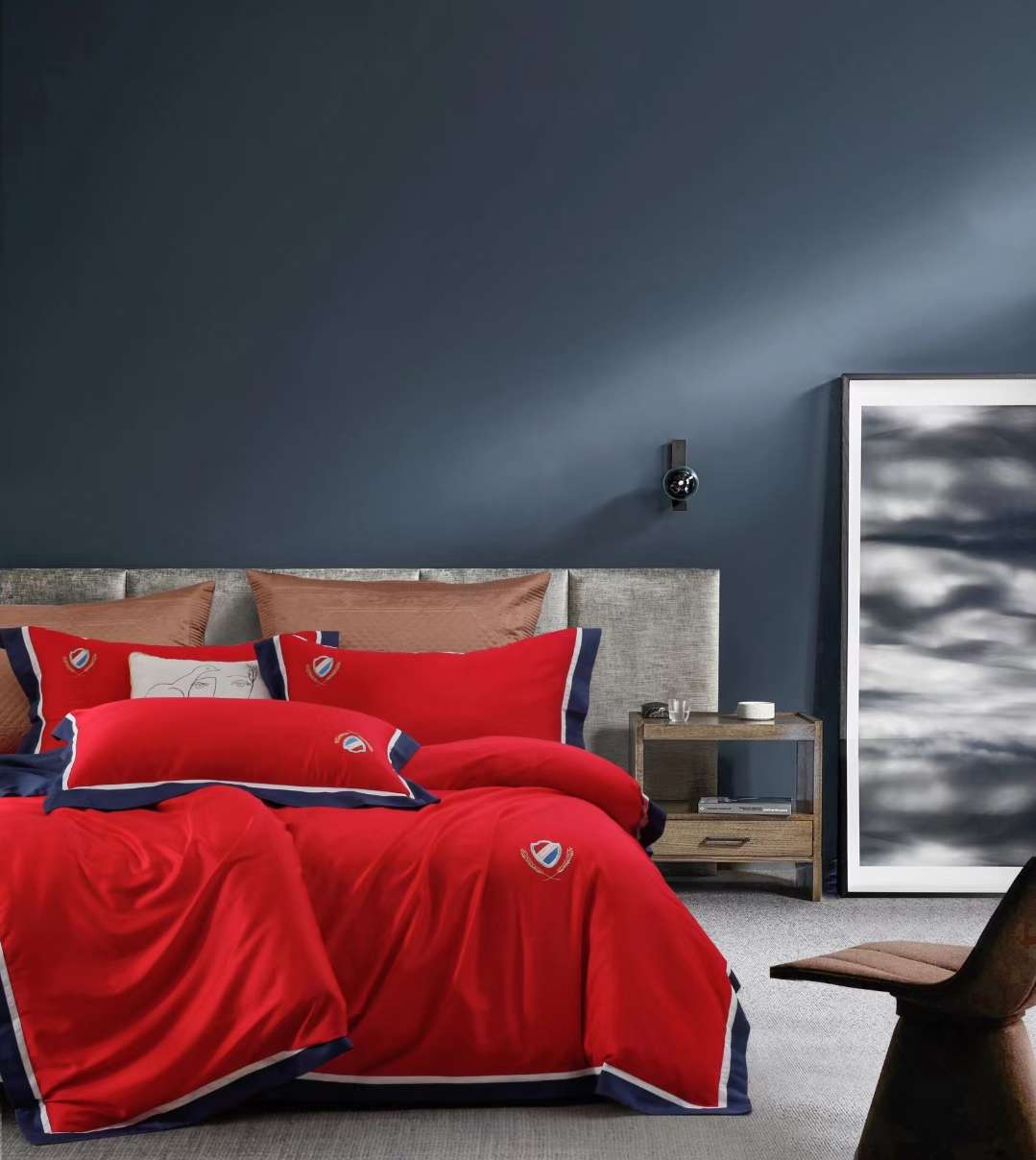 quilt long-staple cotton modern luxury style American style modern simple fashion style home textile four-piece quilt bedding Nordic fashion winter quilt 100 long-staple cotton four-piece set thumbnail