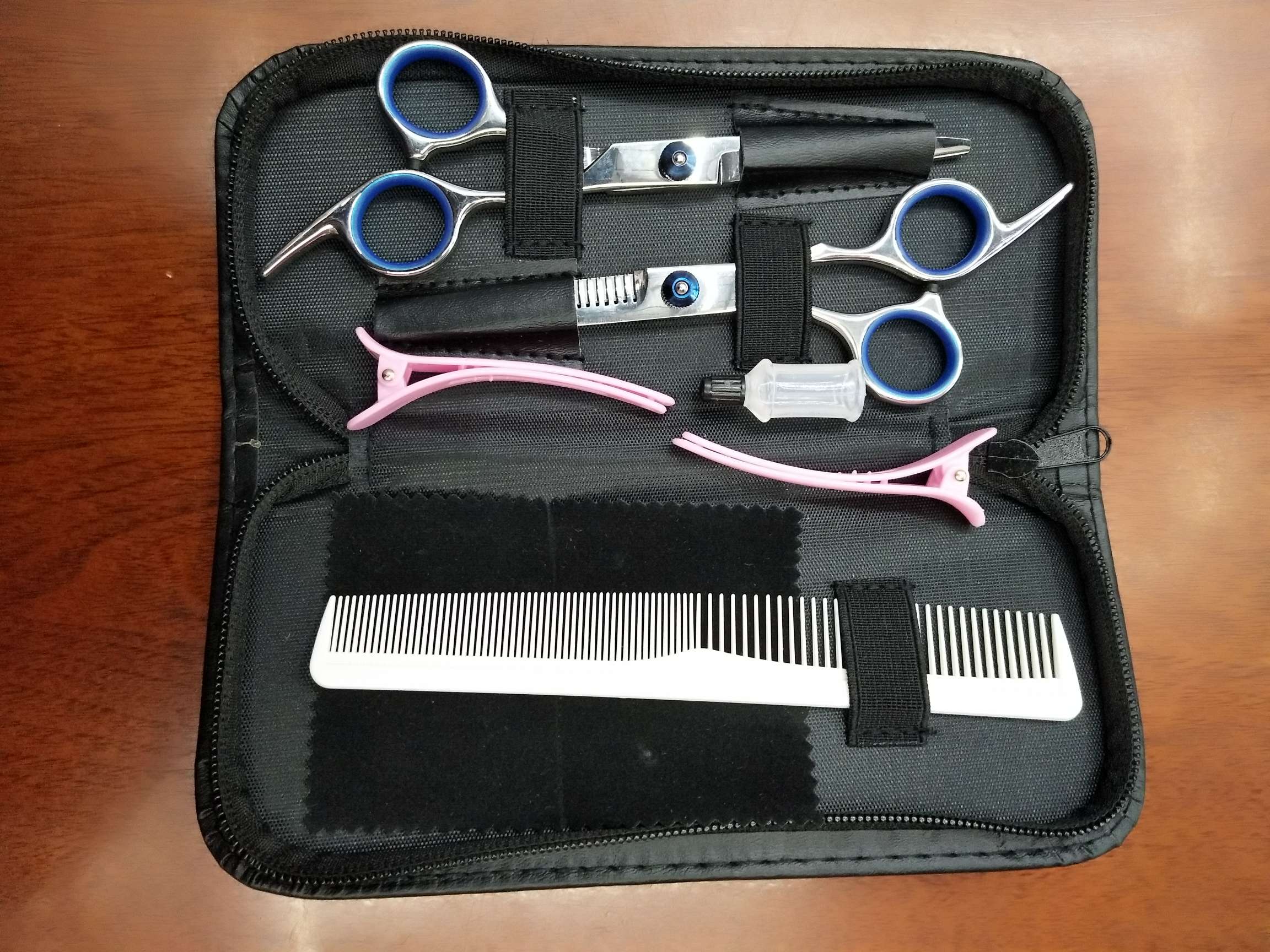 Hairdressing scissors set, hairdressing scissors, beauty and hairdressing scissors eight-piece set content set Item Picture