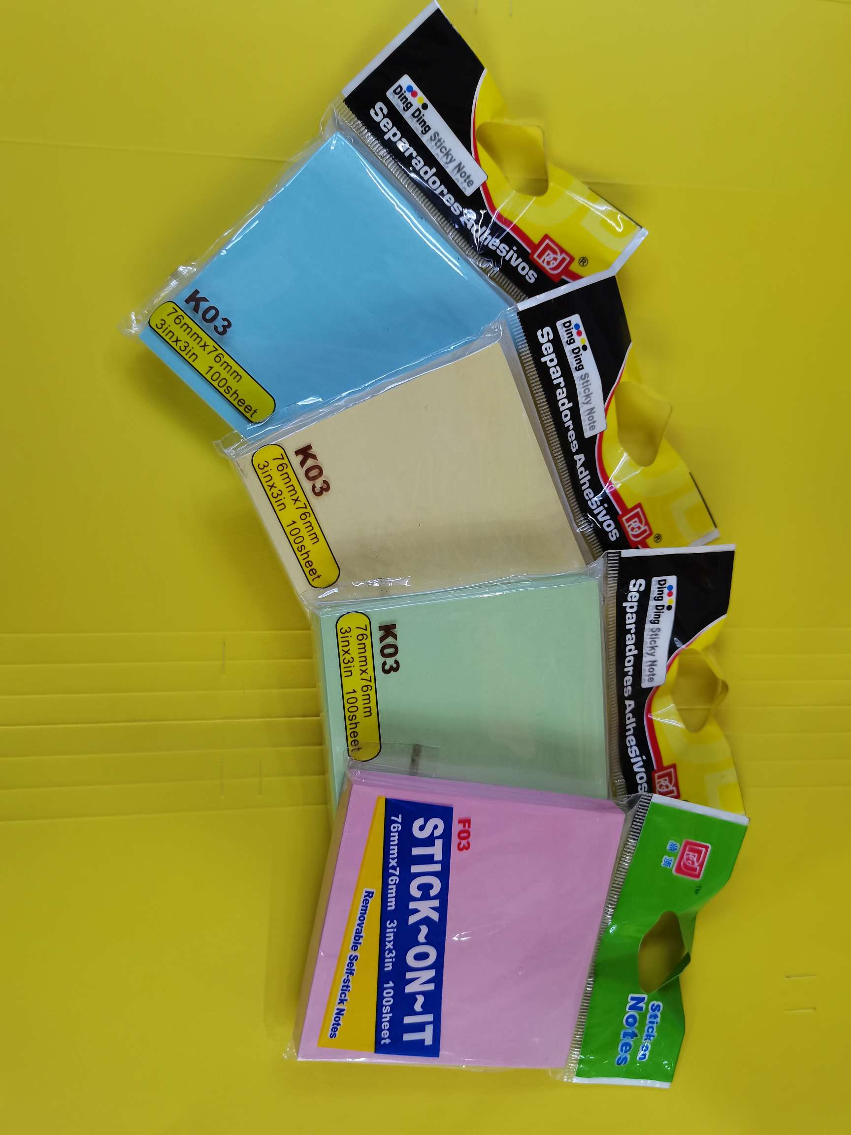 Post-it colored stickers thumbnail
