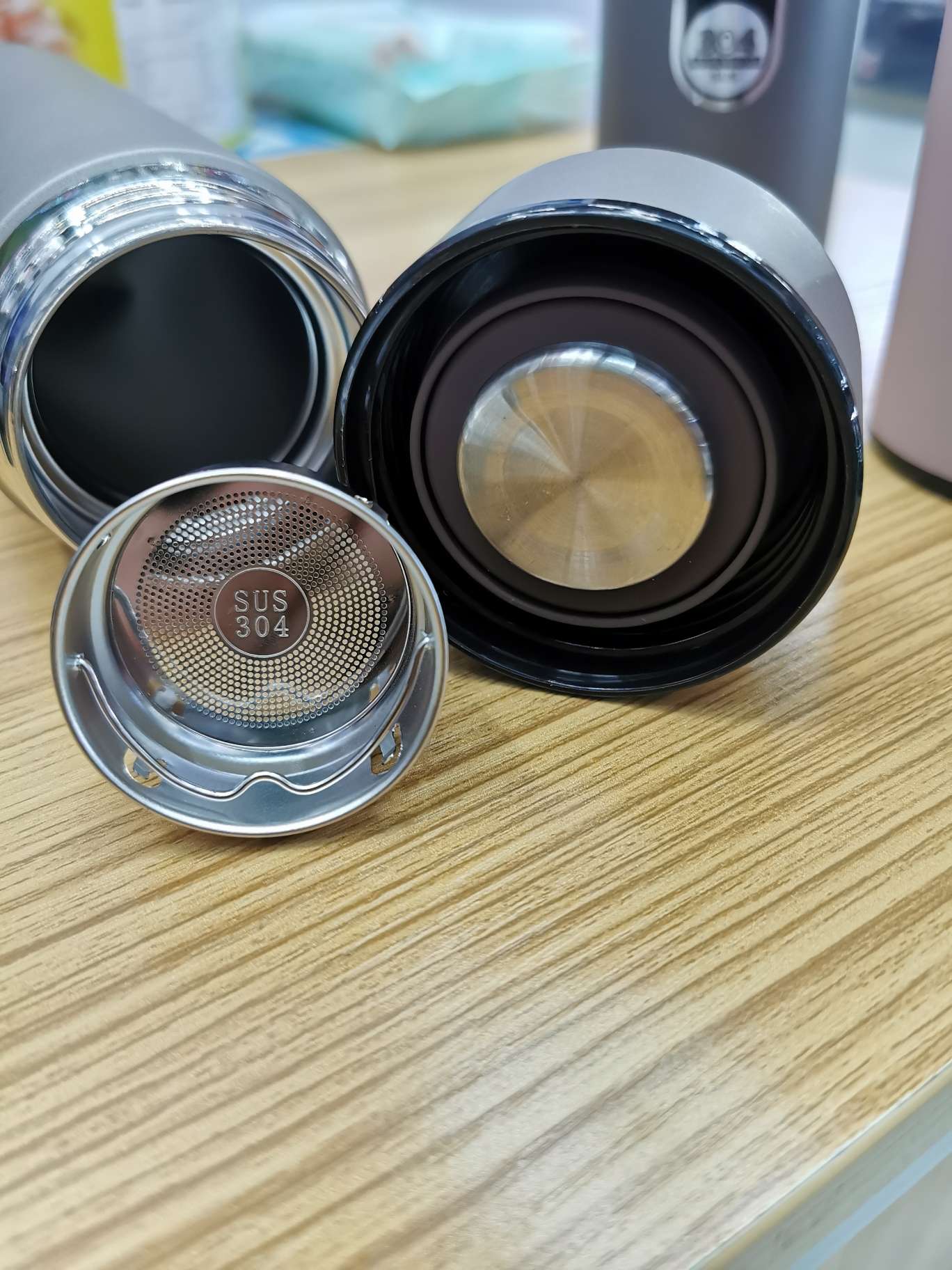 304新款不锈钢保温杯直杯奥氏体航空杯详情图3