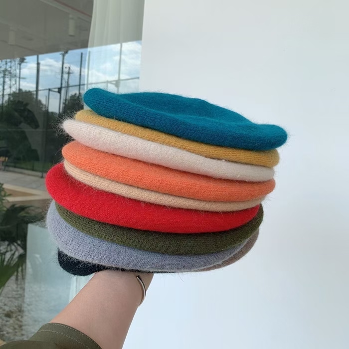 Rabbit Hair Beret Hat