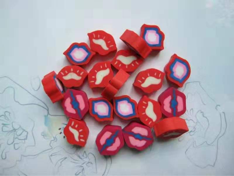 Multi - colored eraser for lips thumbnail
