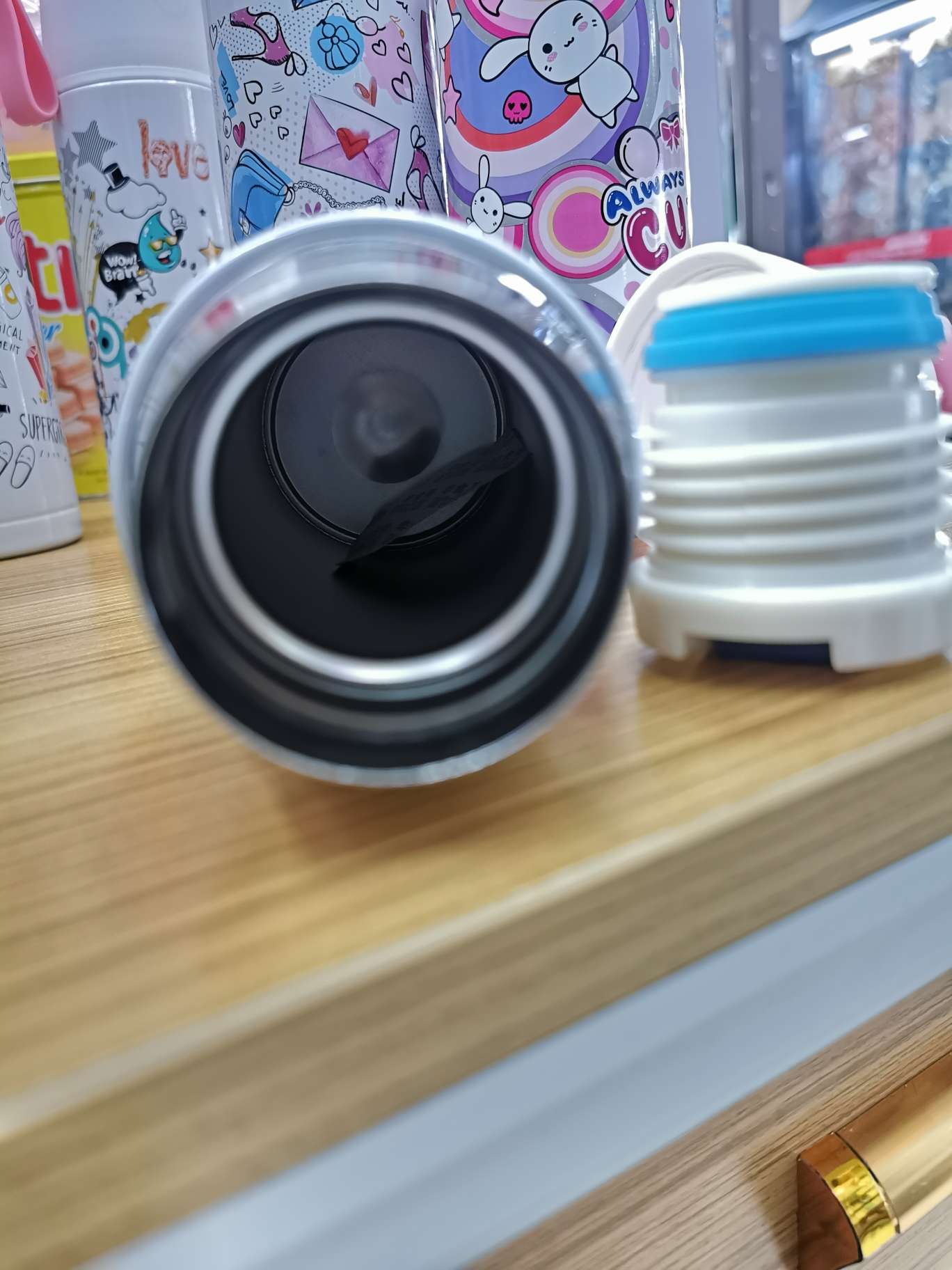 新款卡通保温杯带吊小鸟杯弹跳直饮杯详情图4