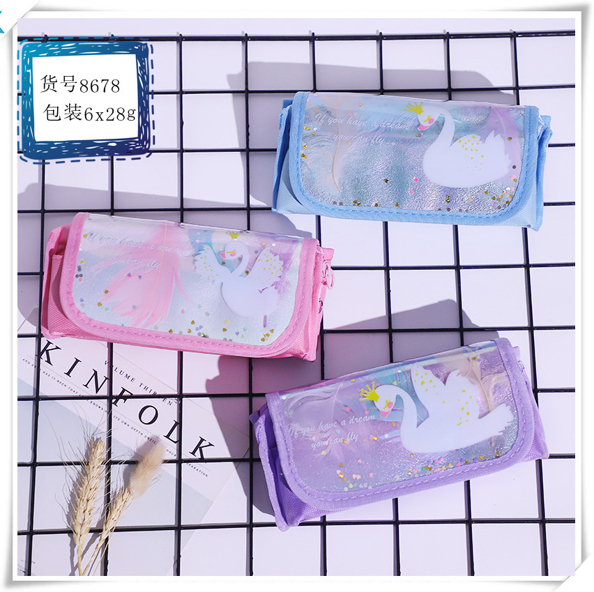 Cartoon student stationery storage bag pen bag pencil bag pencil-case thumbnail