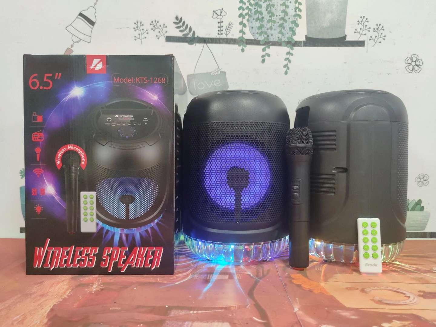Kts-1268 series 6.5-inch Bluetooth speaker square dance stereo, portable speakers thumbnail