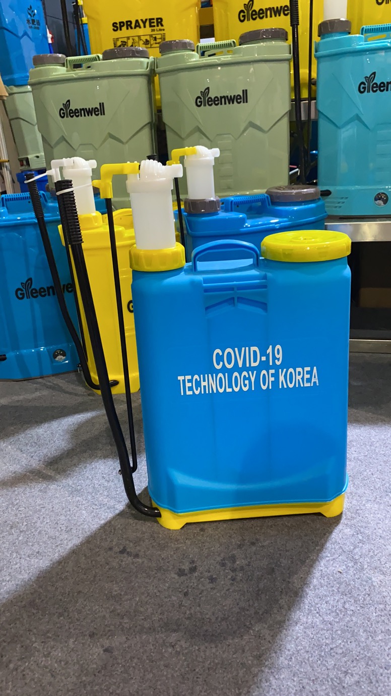 厂家直销手动背负式喷雾器 电动喷雾器 16L双管钢管老式喷雾器详情图2