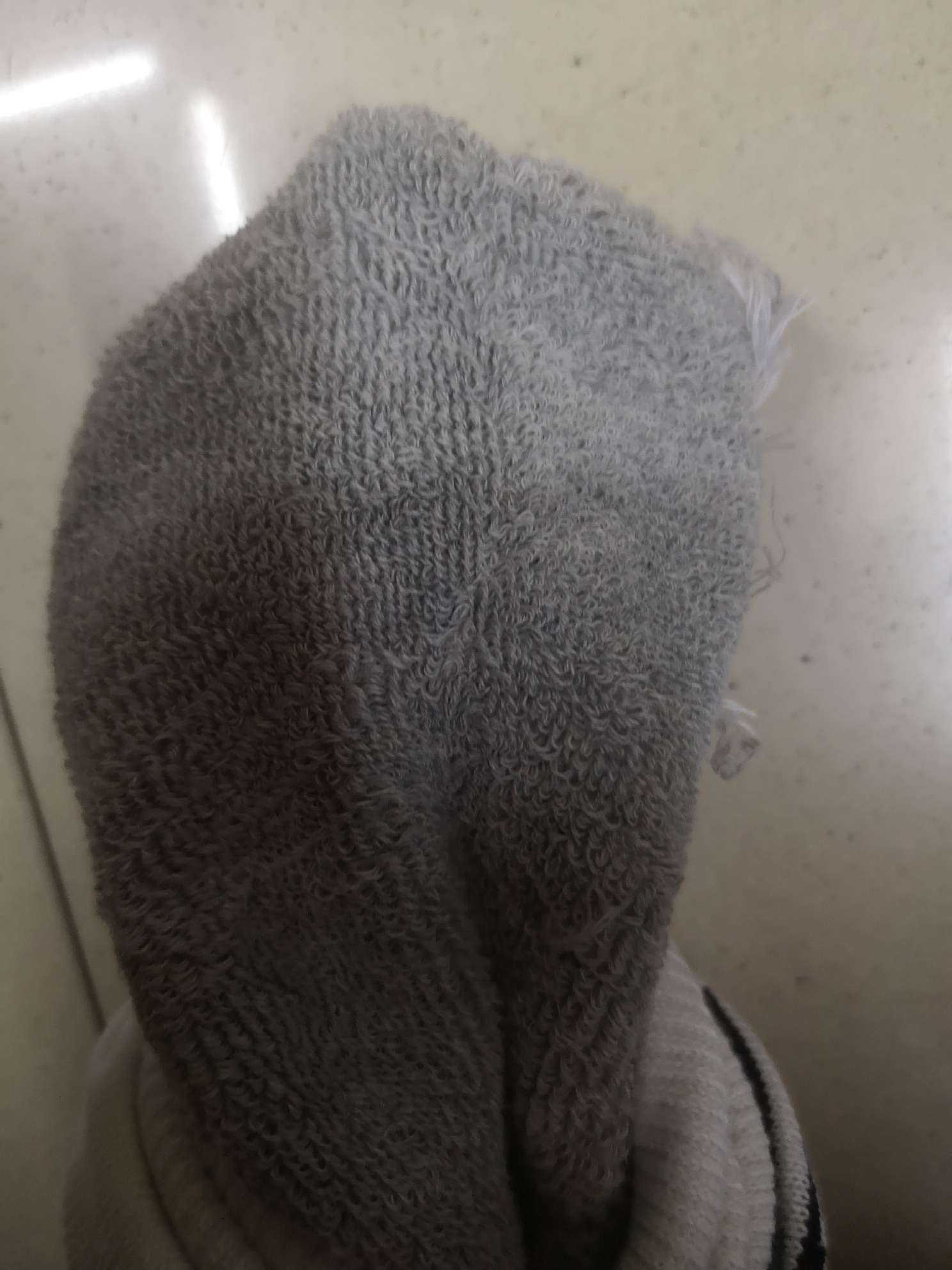 成人条纹毛巾底袜子细节图