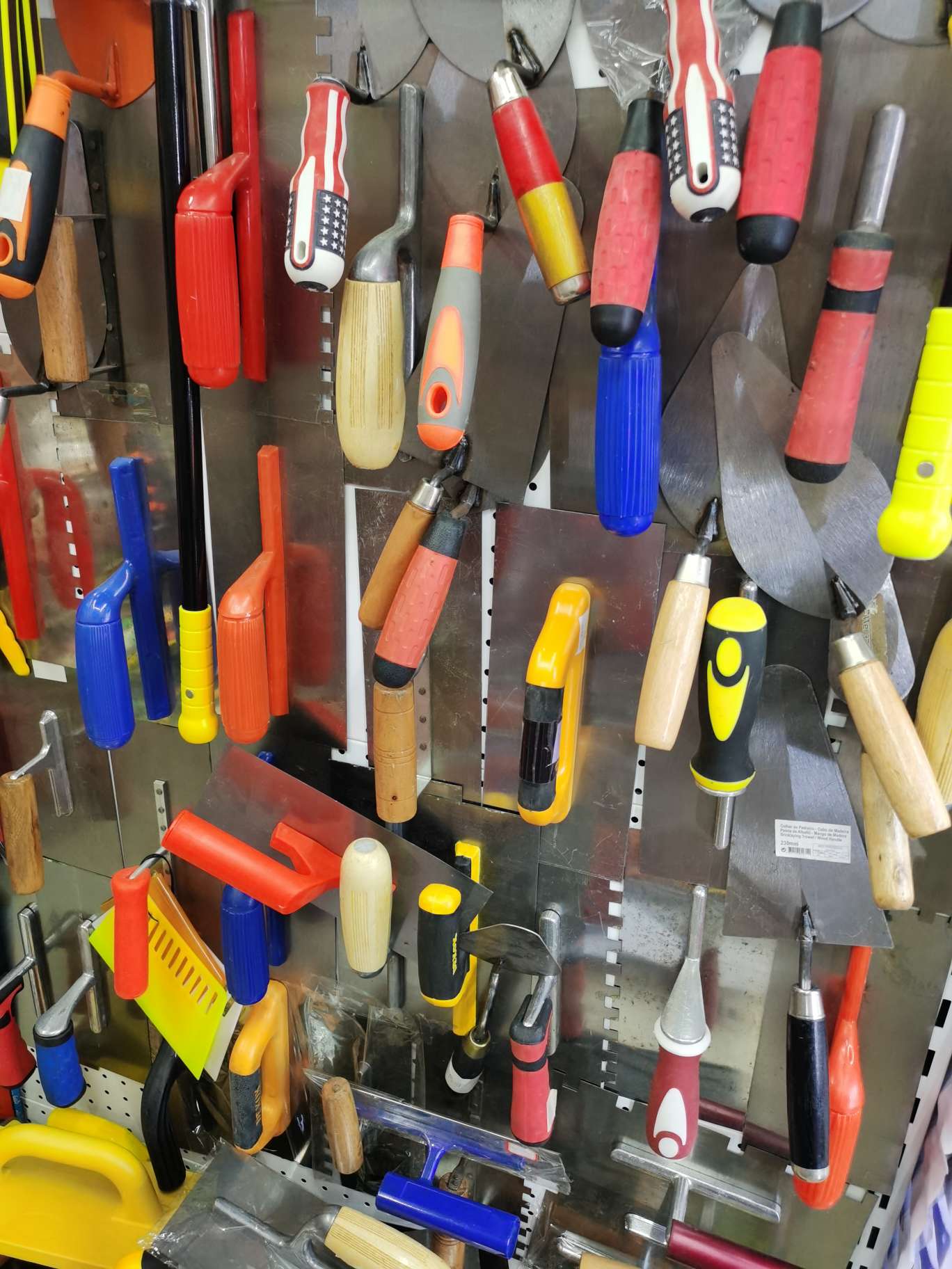Trowel Bricklaying knife Clay polishing board Foam mason Cement worker mud and wood tools Specification drawing
