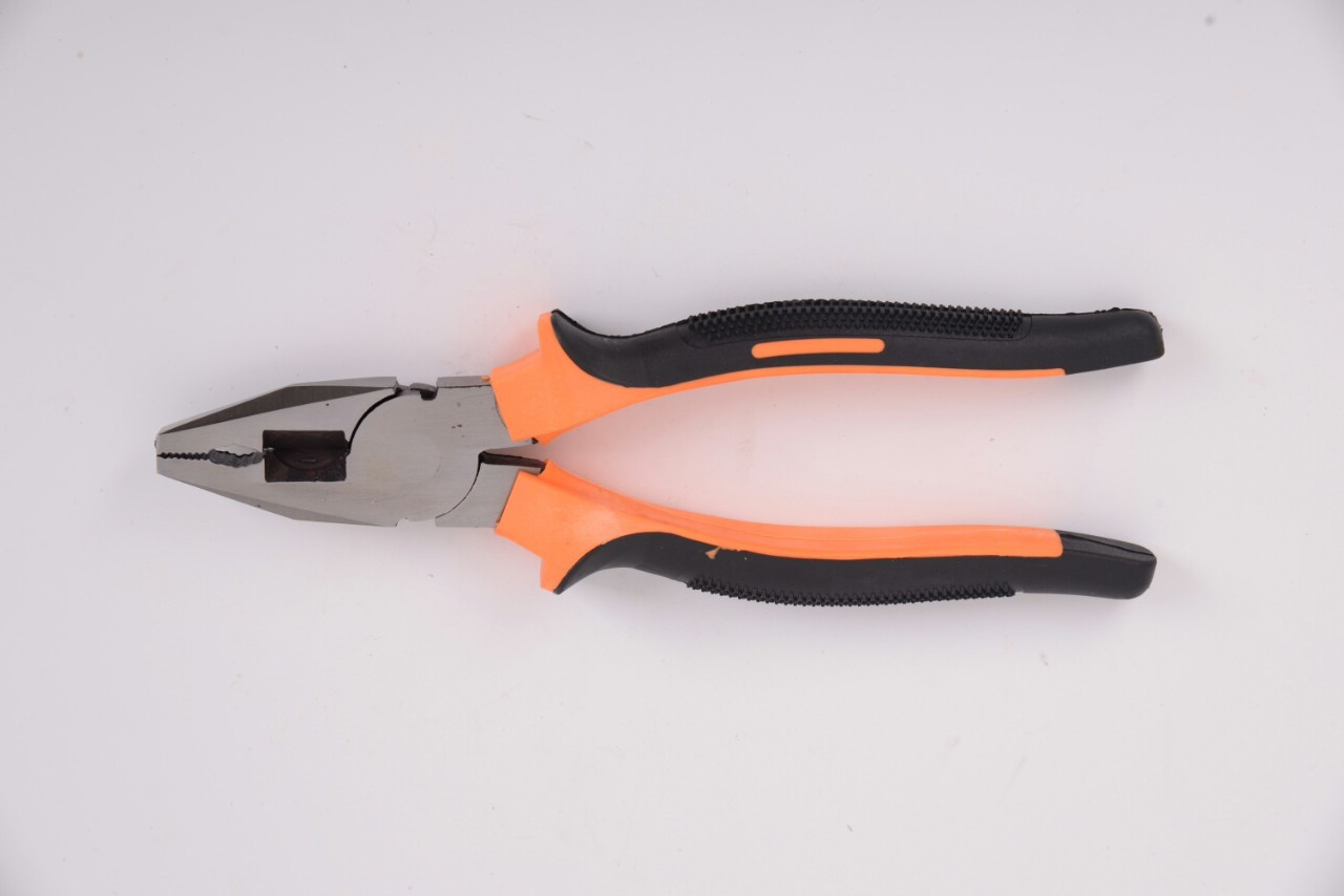 五金工具仿锻钢丝钳老虎钳8寸按摩柄防滑手柄详情图10