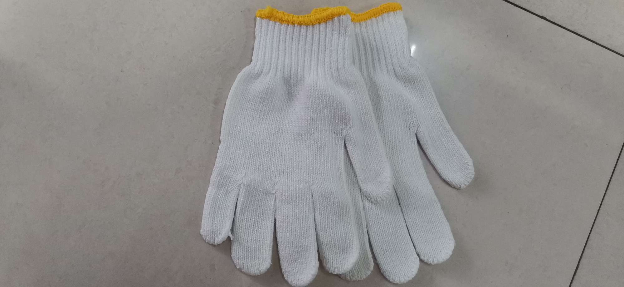 White gauze labor protection gloves details Picture