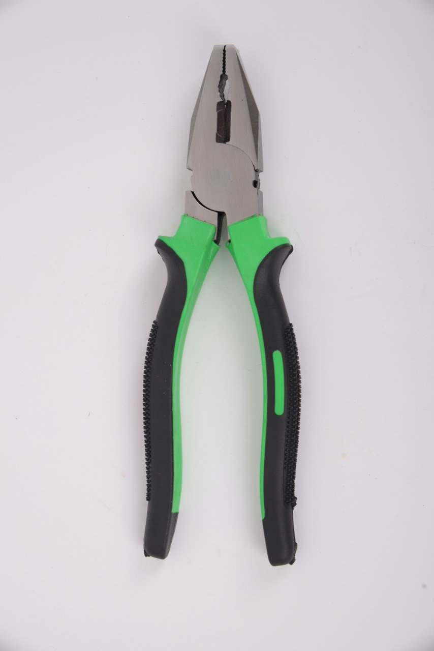 五金工具仿锻钢丝钳老虎钳8寸按摩柄防滑手柄产品图