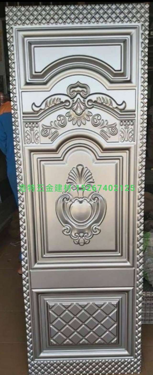 Embossed door panel, aluminum alloy door surface, cold-rolled plate door skin, security door surface, iron door surface, embossed door surface, bathroom door?