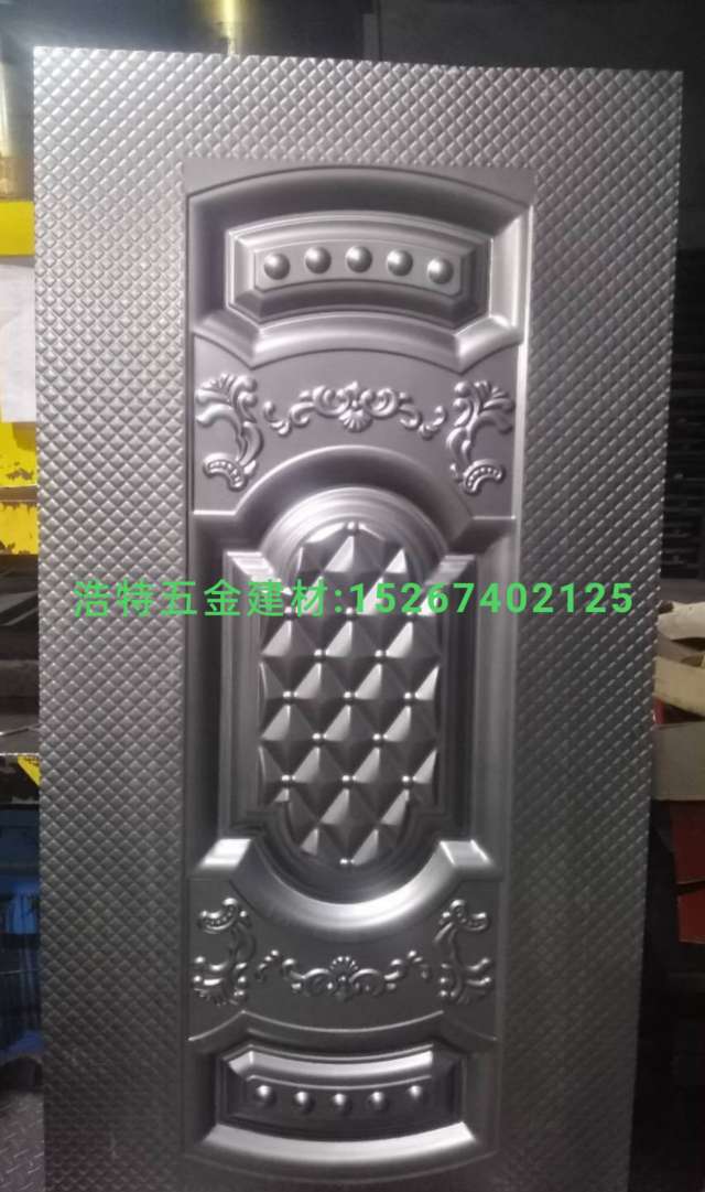 Embossed door panel, aluminum alloy door surface, cold-rolled plate door skin, security door surface, iron door surface, embossed door surface, bathroom door. detail image 1