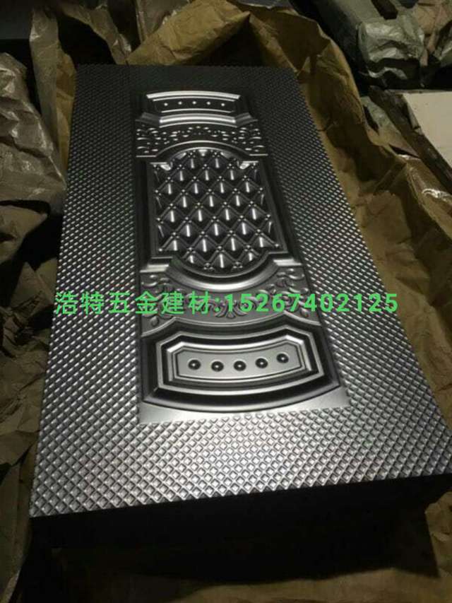 Embossed door panel, aluminum alloy door surface, cold-rolled steel plate door skin, security door surface, iron door surface, embossed door surface, bathroom door and window details Picture
