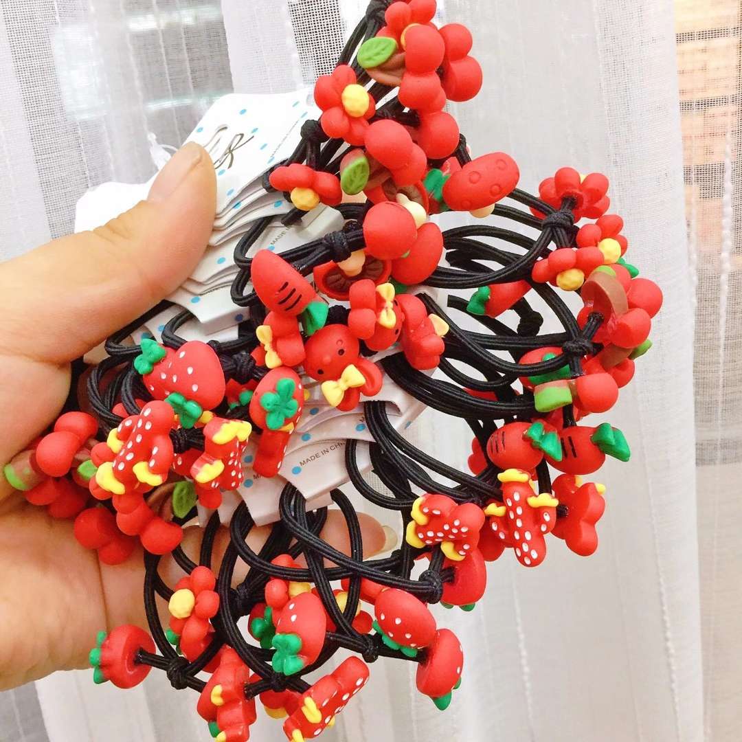 儿童发饰小女孩头饰女童发夹韩国皮筋可爱宝宝公主发圈双头小皮筋细节图