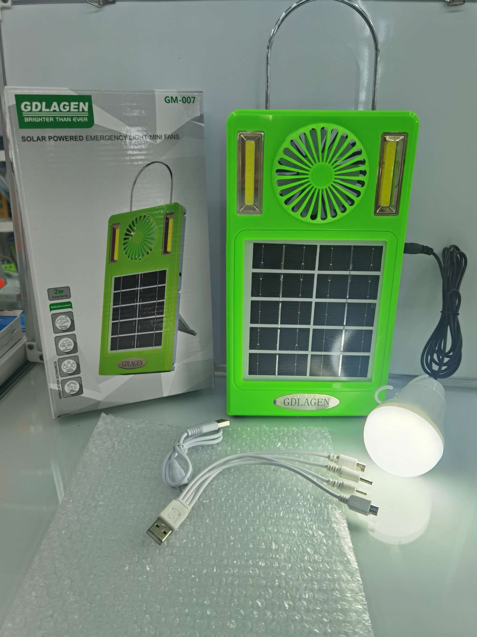 Solar Emergency Light Micro Fan