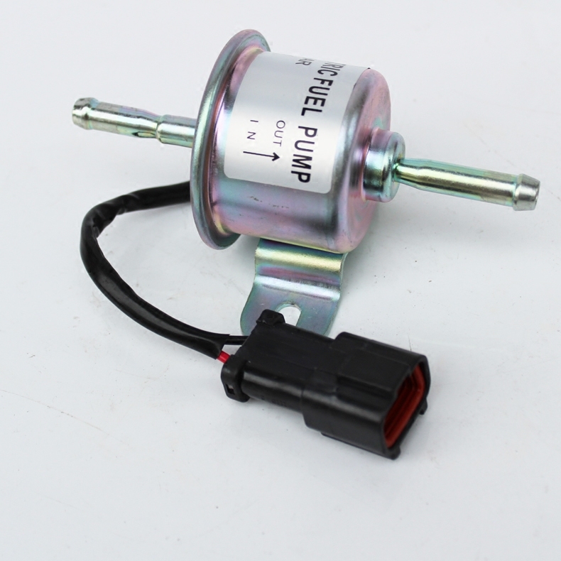 Electronic pump, external diesel pump, fuel pump, automotive fuel transfer pump, suitable for HEP015 Yanmar excavator, pickup truck, 12V all-copper HEP015 black plug