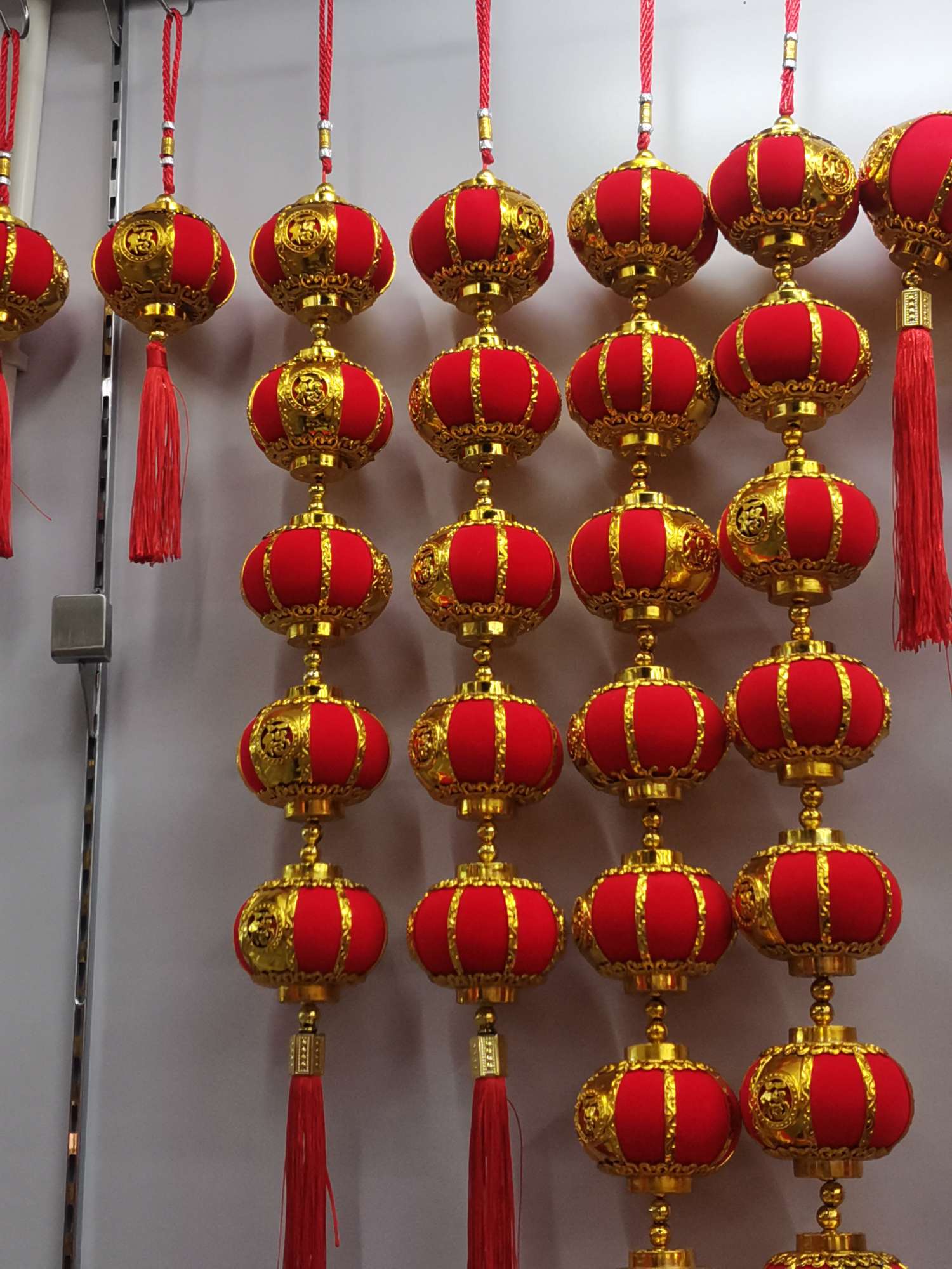 灯笼小金筐50大红灯笼厂家直销植绒恭喜发财义乌好货