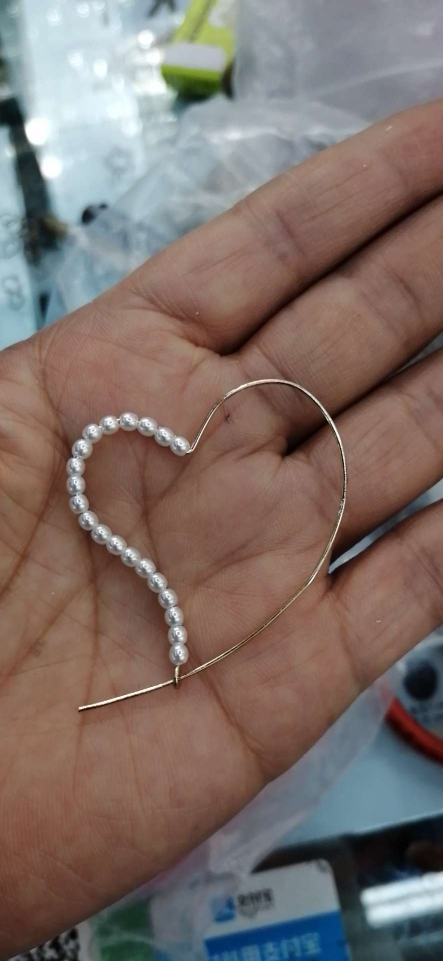 Heart of pearl earrings network hot style thumbnail