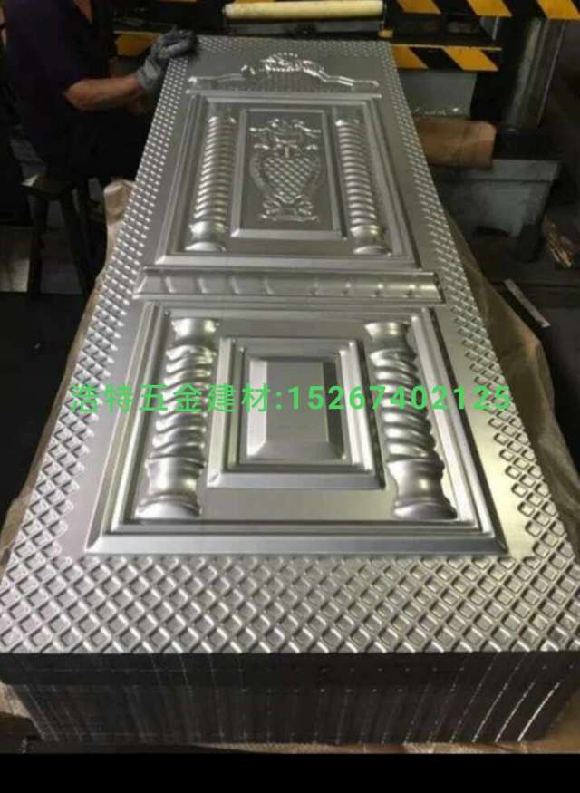 Embossed door panel, aluminum alloy door surface, cold-rolled plate door skin, security door surface, iron door surface, embossed door surface, bathroom door