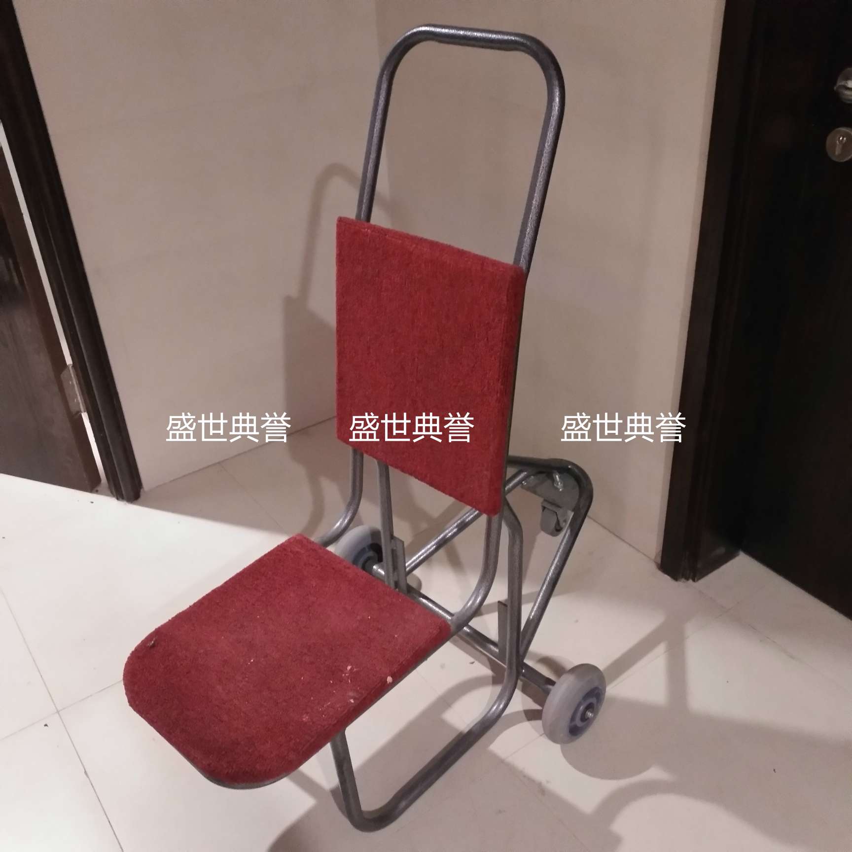 杭州五星级酒店椅子运输车 国际宴会中心三轮椅推车 宴会厅拉椅车
