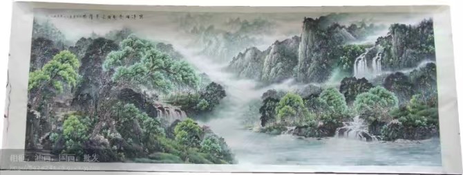 Large-scale hand-drawn landscape works