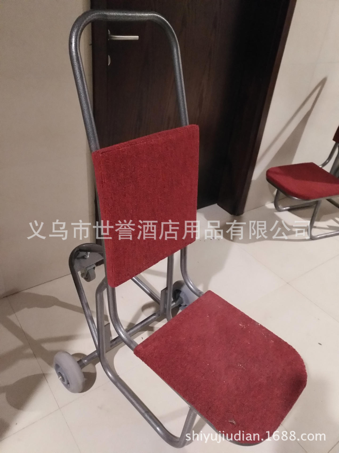 杭州五星级酒店椅子运输车 国际宴会中心三轮椅推车 宴会厅拉椅车详情图4