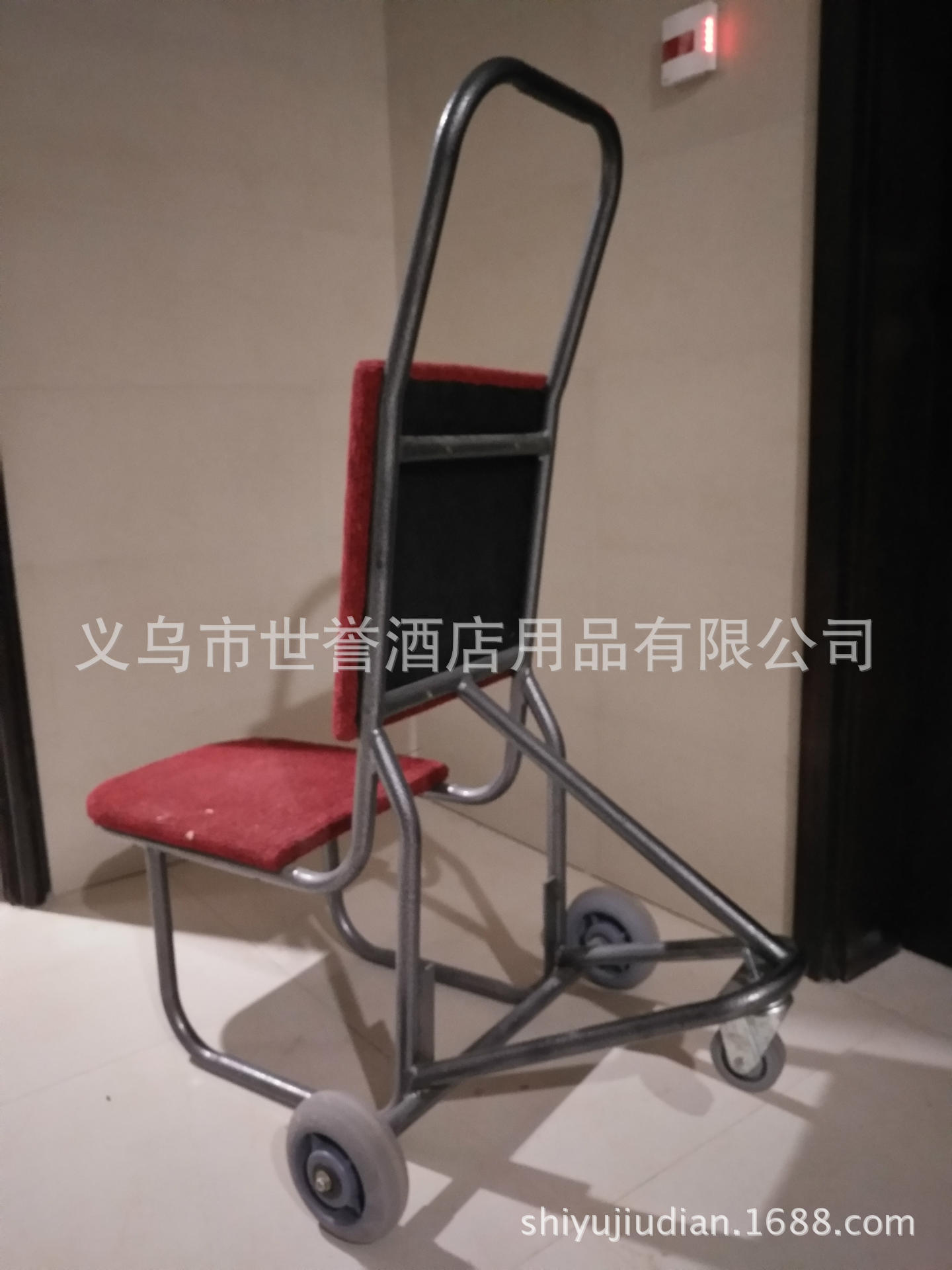 杭州五星级酒店椅子运输车 国际宴会中心三轮椅推车 宴会厅拉椅车详情图6