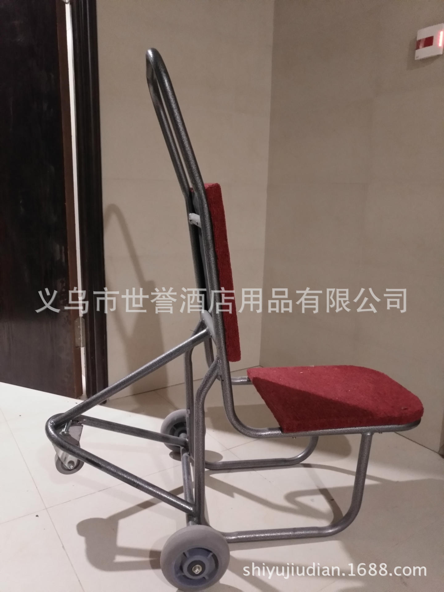 杭州五星级酒店椅子运输车 国际宴会中心三轮椅推车 宴会厅拉椅车详情图5