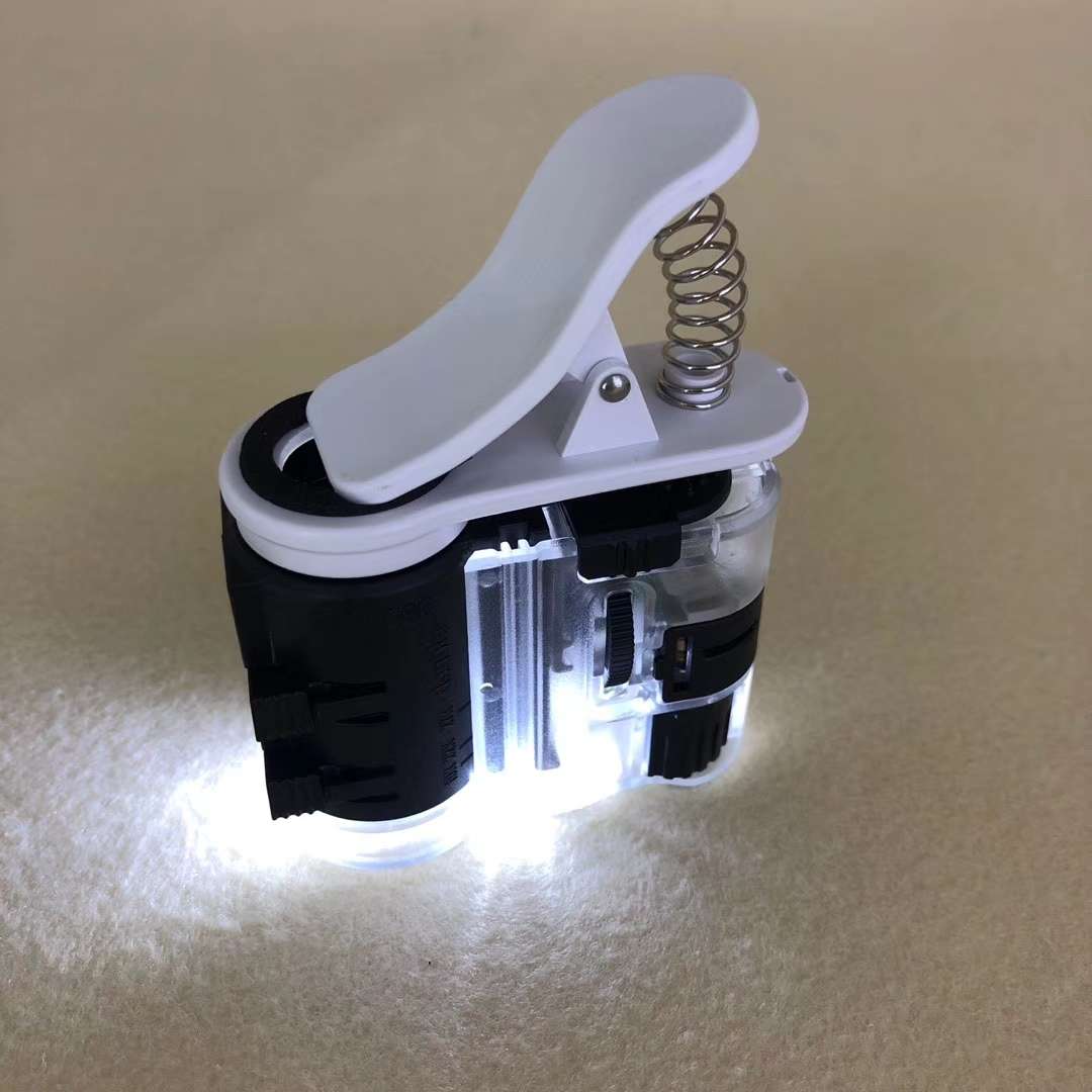 LED UV镜片插片型手机夹显微镜细节图