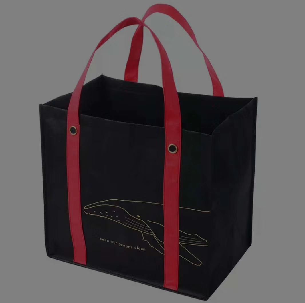Non-woven fabric shopping bags, custom-made eco-friendly advertising bags with printing, PP woven bags, supermarket shopping bags.