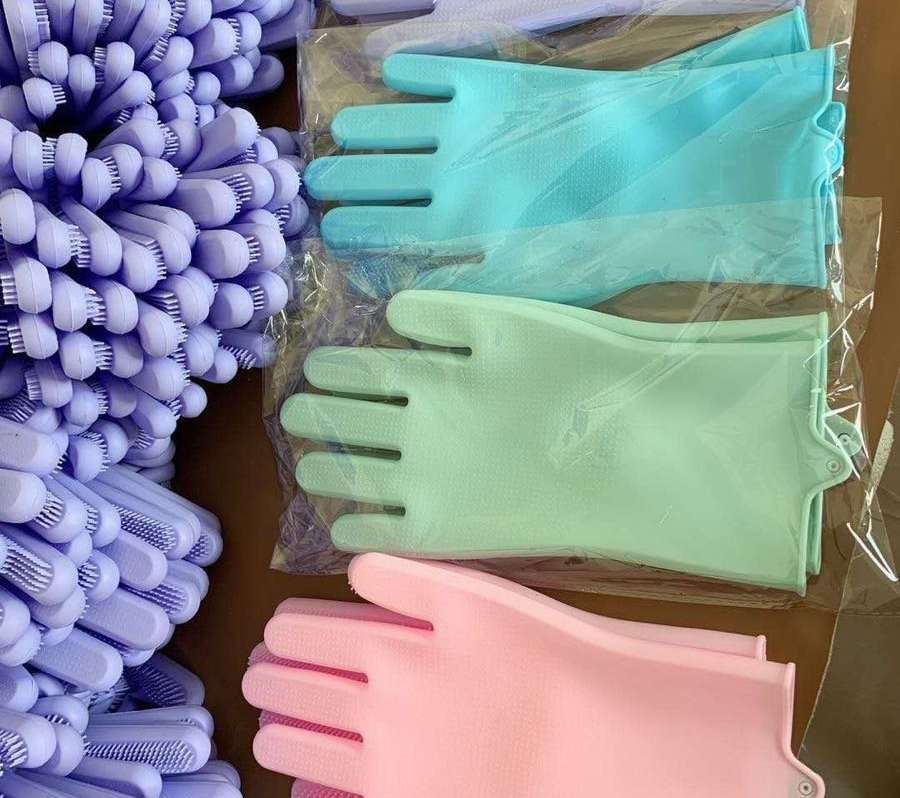 硅胶清洁手套洗碗手套自产自销详情图1