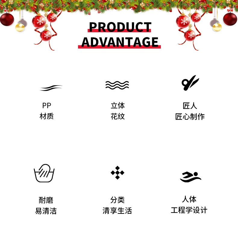 创意混色圣诞树零食水果盘配牙签盘 圣诞树形盘点心水果盘糖果盘详情图8