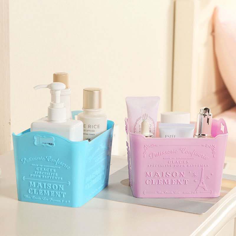 桌面化妆品收纳盒口红架梳妆台亚克力少女护肤整理抽屉式首饰置物图