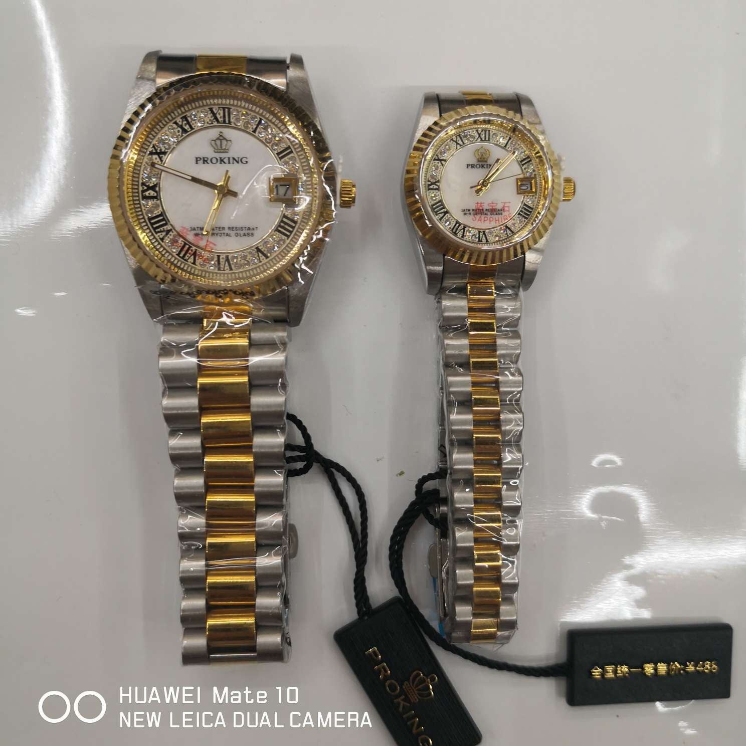 Crown waterproof imported movement couple watches